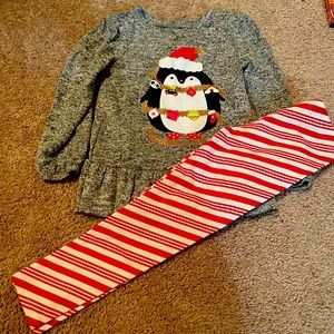 Cat and Jack brand Christmas outfit